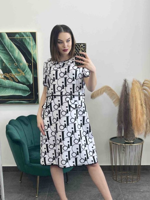 Krátke pohodlné šatky al a dior - biele